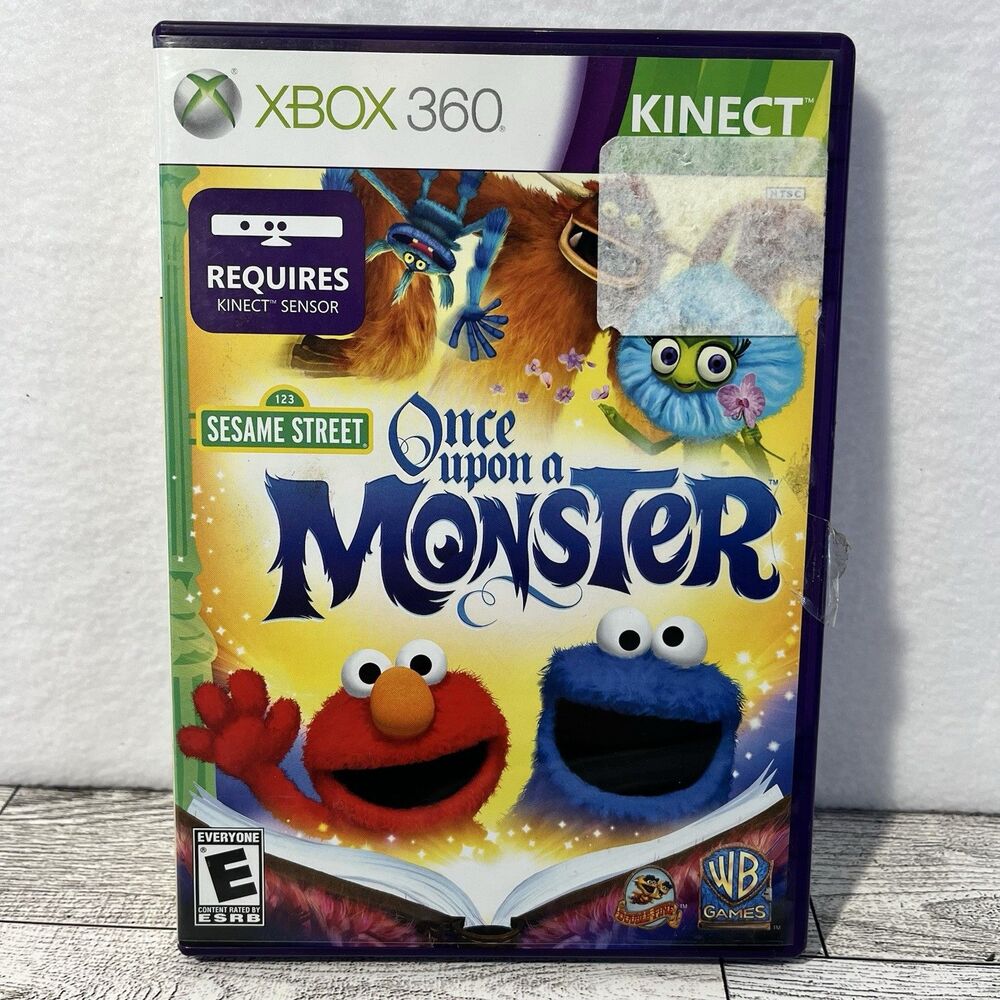 Sesame Street: Once Upon a Monster - Microsoft Xbox 360 Kinect Game CIB Complete